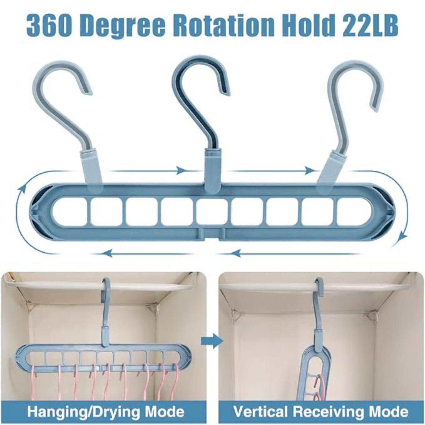 9-in-1 Retro Space Saving Hanger